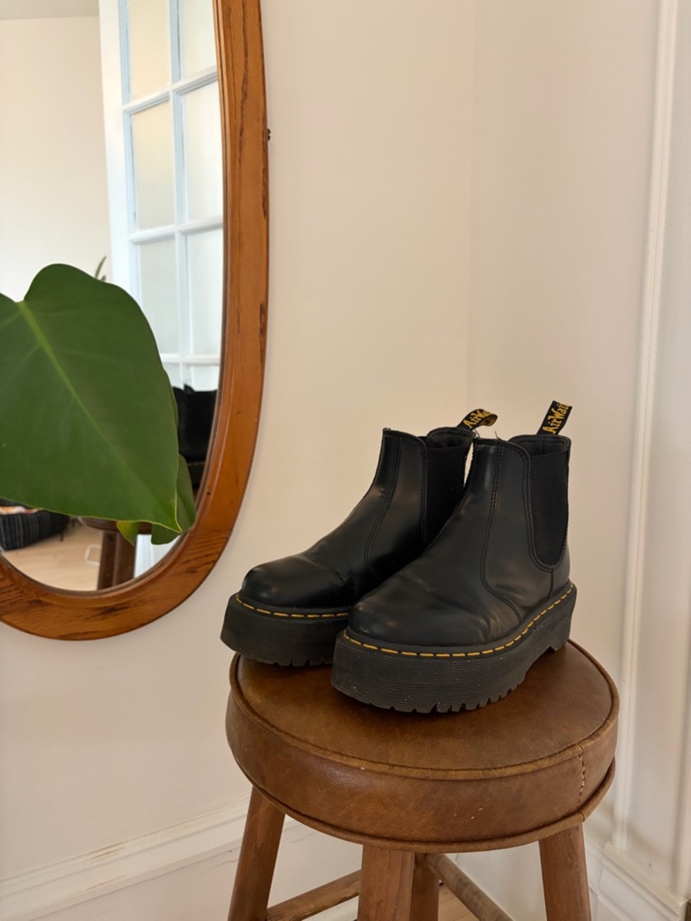 Dr. Martens Black Platform Chelsea Boots